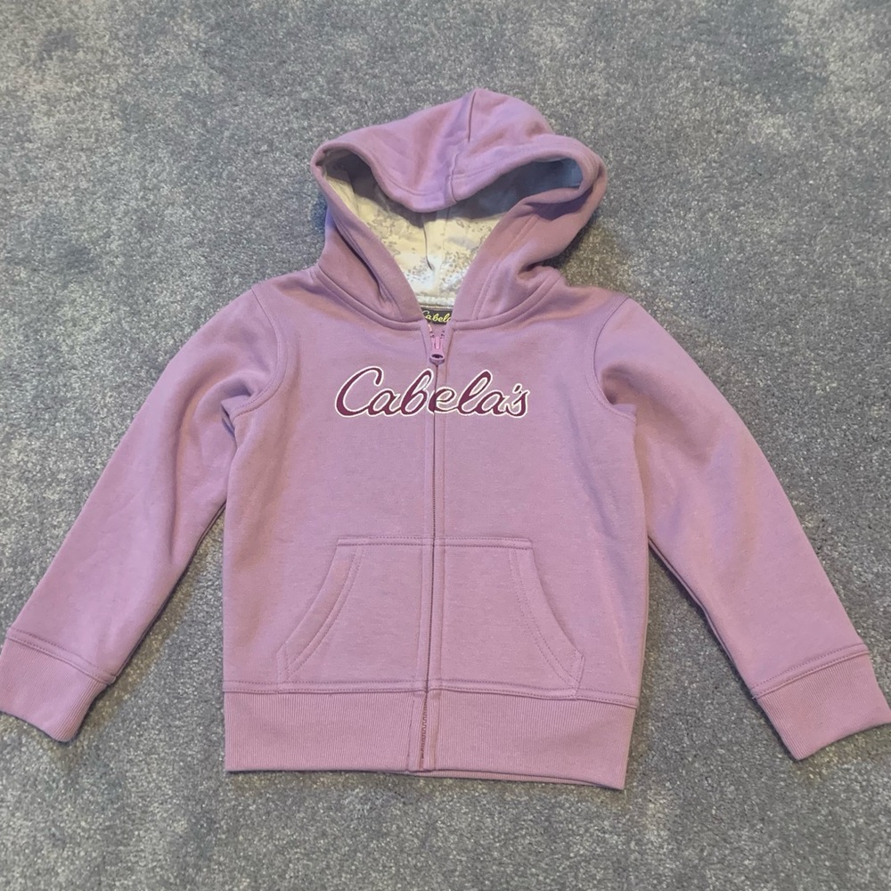 Lt Purple Cabela’s zip up Hoodie  NEW w/o tags